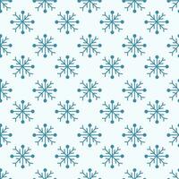 gemakkelijk winter en Kerstmis naadloos patroon met sneeuwvlokken. vector vlak