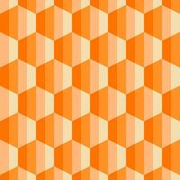 oranje meetkundig zeshoek patroon gebruik voor achtergrond ontwerp, afdrukken, sociaal netwerken, verpakking, textiel, web, omslag, banier en enz. vector