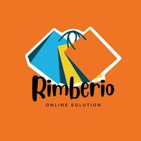 bedrijf logo voor online winkel vector