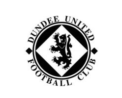 dundee Verenigde fc logo club symbool zwart Schotland liga Amerikaans voetbal abstract ontwerp vector illustratie