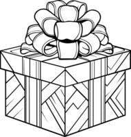 Kerstmis geschenk kleur boek illustratie vector