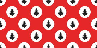 Kerstmis boom naadloos patroon vector de kerstman claus polka punt hout Woud sjaal geïsoleerd tekenfilm herhaling behang tegel achtergrond illustratie ontwerp
