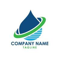 water logo ontwerp vector