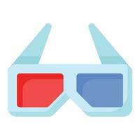 controleren deze voorzichtig ontworpen icoon van 3d bril in modern stijl, klaar naar gebruik icoon vector