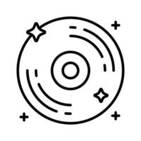 vinyl Vermelding vector ontwerp, icoon van muziek- schijf in modern stijl