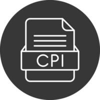 cpi het dossier formaat vector icoon