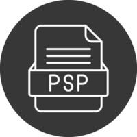 psp het dossier formaat vector icoon