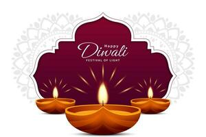 gelukkig diwali viering achtergrond. Hindoe festival van lichten viering ontwerp. feestelijk diwali kaart. vector illustratie