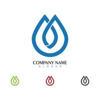 waterdruppel logo sjabloon vector