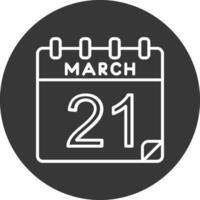 21 maart vector icoon
