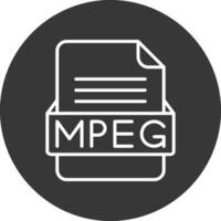 mpeg het dossier formaat vector icoon