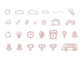 gemakkelijk vector lijn icoon reeks verzameling van pictogrammen uit stijl.