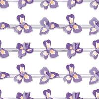 naadloos vector patroon met Purper irissen en strepen. mooi patroon voor uw ontwerp, groet kaarten, bruiloft aankondigingen, papier