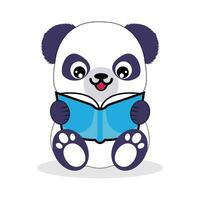 schattig panda clip art vector