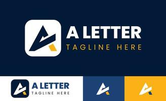 luxe letter a logo afbeelding ontwerp vector