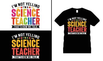 terug naar school- retro leraar kinderen hippie t-shirt ontwerp vector