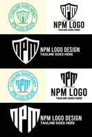 minimalistisch, alfabet, monogram, en brief Mark logo ontwerp bundel vector