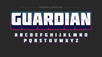 3D moderne sport gaming typografie vector