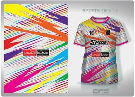 vector sport- overhemd achtergrond afbeelding.regenboog licht schijnt patroon ontwerp, illustratie, textiel achtergrond voor sport- t-shirt, Amerikaans voetbal Jersey overhemd