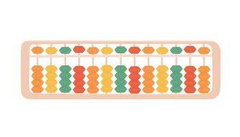 abacus soroban voor het leren van hoofdrekenen voor kinderen. vector
