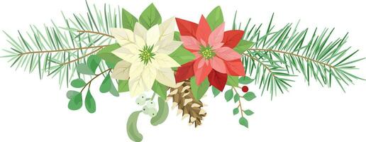 Kerstmis element decoratie met kerstster vector