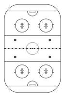 ijs hockey baan diagram vector