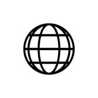 wereldbol icoon vector ontwerp Sjablonen