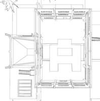 3d illustratie van industrieel gebouw vector