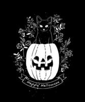 halloween kaart illustratie vector