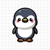 schattig pinguïn dier illustratie vector