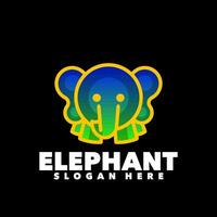 olifant helling kleurrijk modern logo vector