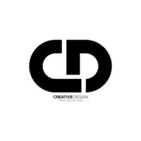 brief CD of dc gemakkelijk elegant creatief uniek monogram logo vector