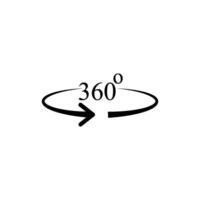 360 mate icoon vector ontwerp Sjablonen