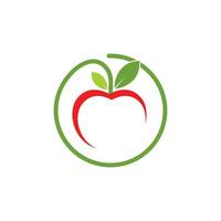 appel logo icoon vector illustratie ontwerp