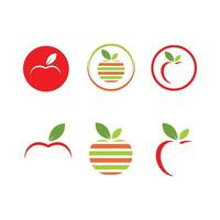 appel logo icoon vector illustratie ontwerp