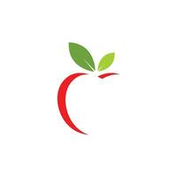 appel logo icoon vector illustratie ontwerp