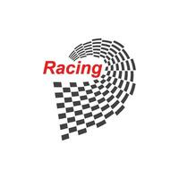 racing vlag icoon van automotief illustratie vector