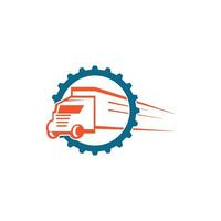 vrachtauto icoon logo vector illustratie ontwerp