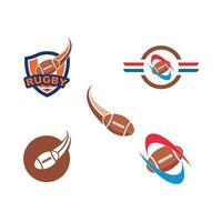 rugby bal icoon vector illustratie ontwerp