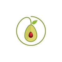 avocado icoon illustratie vector