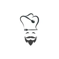 hoed chef logo vector illustratie