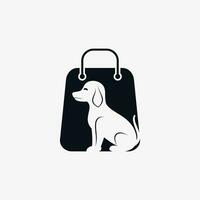 huisdier winkel logo ontwerp met hond kat icoon logo en creatief element concept vector