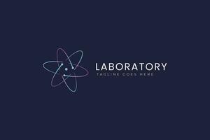 laboratorium logo Onderzoek studie onderwijs gemeenschap web en sociaal bedrijf verbinding technologie vector
