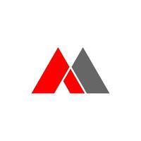 brief m abstract ontwerp logo vector