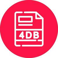 4 dB creatief icoon ontwerp vector