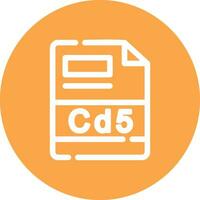 cd5 creatief icoon ontwerp vector