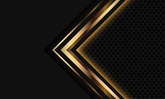 abstract goud grijs licht pijl cirkel mesh vector