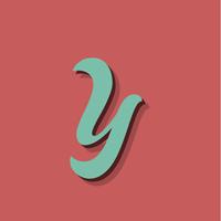 Retro karakter van een lettertype, vectorillustratie vector