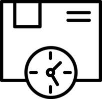 levering tijd creatief icoon ontwerp vector
