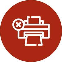 printer fout creatief icoon ontwerp vector